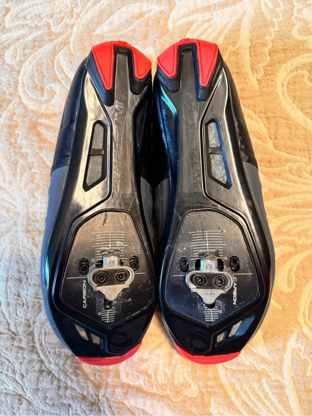 Pearl Izumi Elite Road Cycling Shoes BOA Carbon Sole Black/Gray Women's Size 10